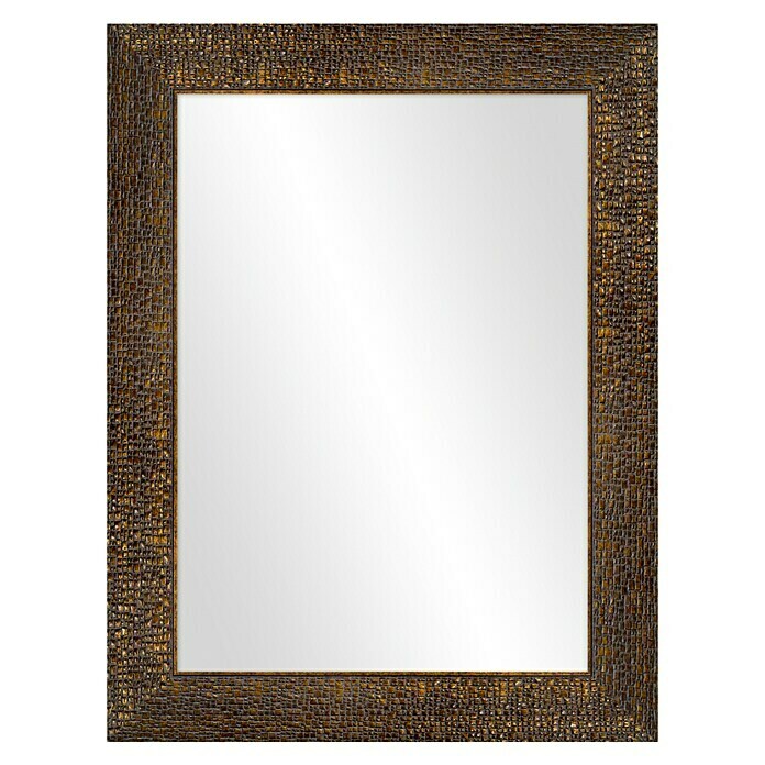 Espejo de pared Milán marrón/oro (66 x 86 cm)