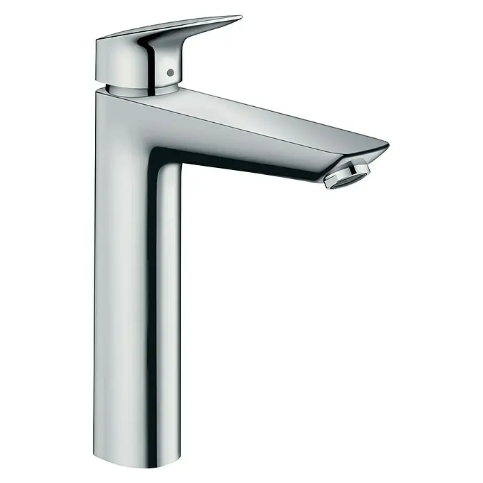 Hansgrohe Logis Waschtischarmatur 190 - Chrom, Glänzend - Bild einer glänzenden, verchromten Waschtischarmatur von Hansgrohe, die mit ihrem modernen Design und hoher Funktionalität überzeugt.