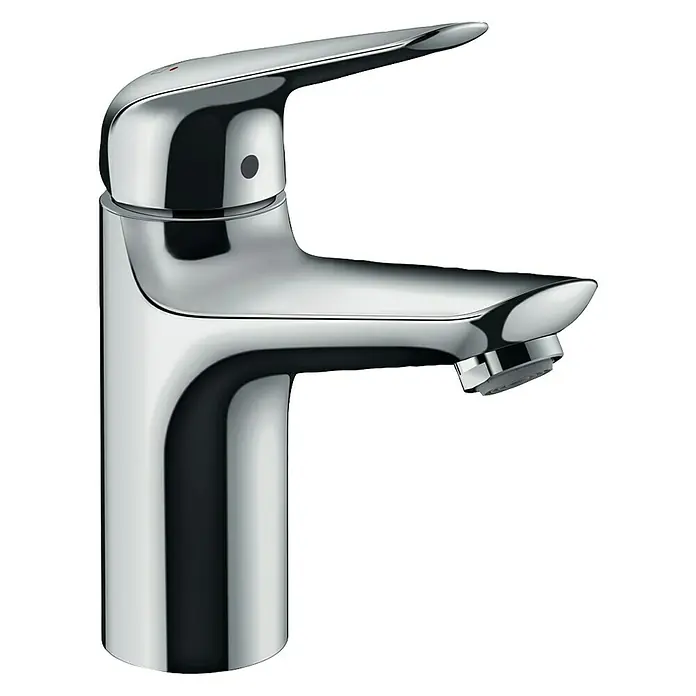 Hansgrohe Novus Waschtischarmatur 100 - Chrom, Glänzend - Ein glänzender, moderner Wasserhahn in Chromoptik. Ideal für jedes Badezimmer mit seinem eleganten Design.