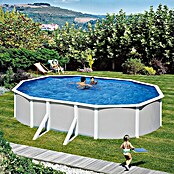 myPool Pool-Set Feeling (730 x 375 x 120 cm, 27.000 l, Grau)