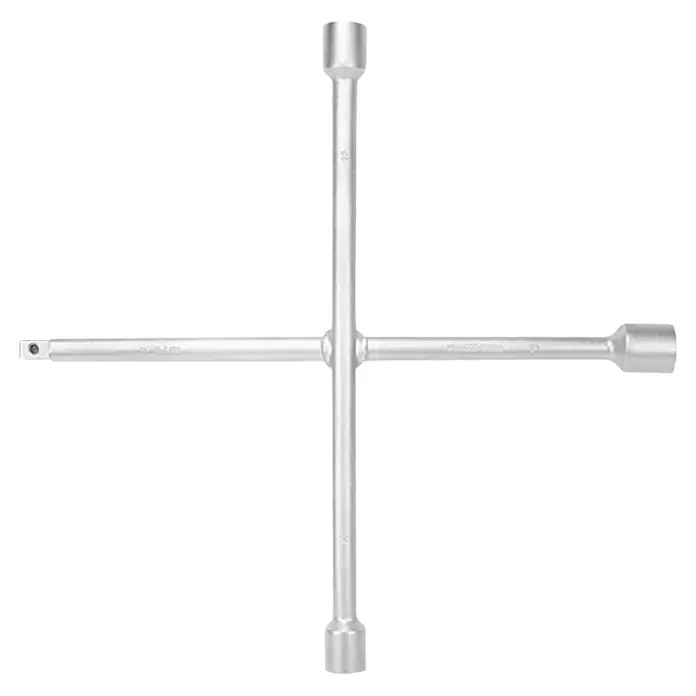 Matador Kreuzschlüssel - 17 mm - 21 mm - Kreuzschlüssel aus Metall. Das Werkzeug hat vier Arme mit verschiedenen Größen für Muttern und Schrauben. Ein nützliches Werkzeug für die Werkstatt.
