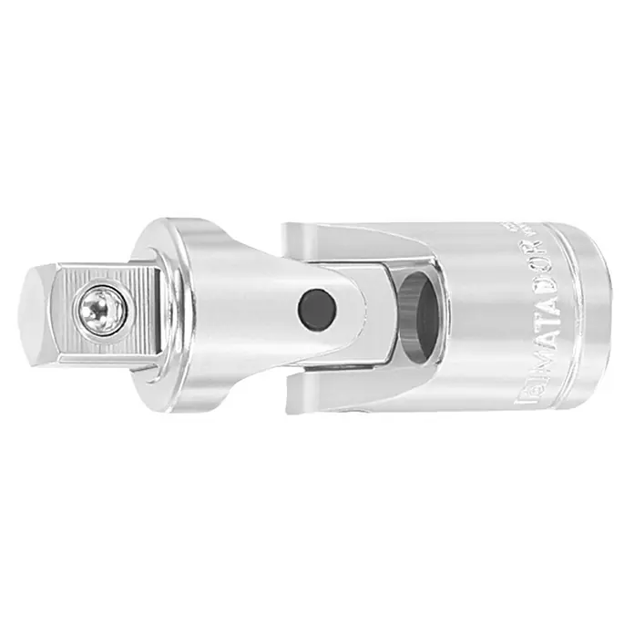Matador Kardangelenk - ½″, Vierkant - Ein silberner Matador-Kardangelenk-Adapter für Werkzeuge, ideal für schwer zugängliche Stellen bei Reparaturen.
