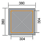 Weka Pavillon 651 (3,8 x 3,8 m, Fichte)