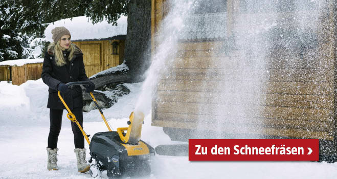 Schneefräsen als Arbeitserleichterung