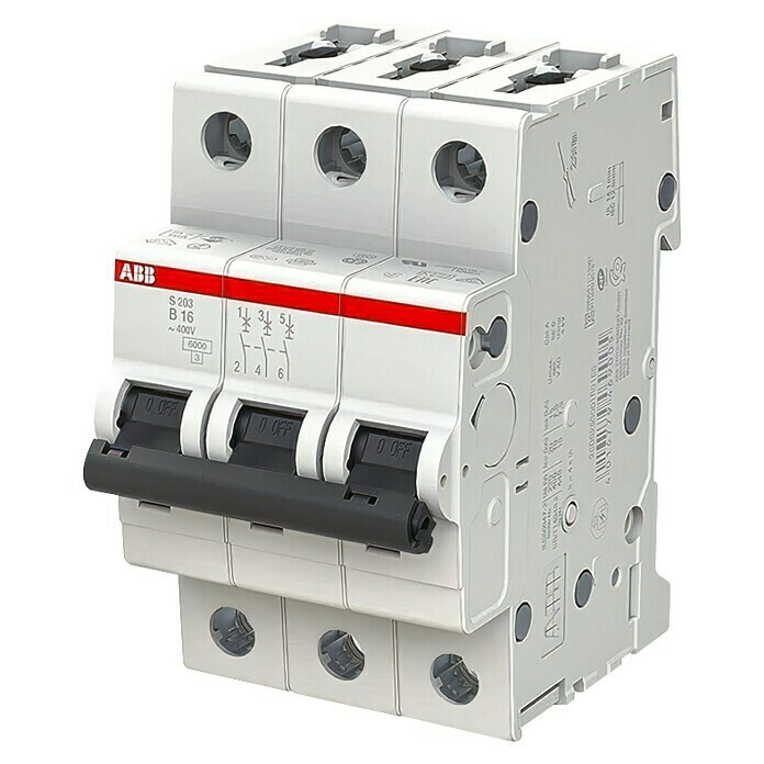 ABB System pro M compact Sicherungsautomat S203 B16A (16 A, 3-polig)