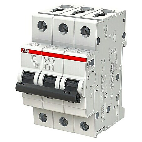 ABB System pro M compact Sicherungsautomat S203 B16A (16 A, 3-polig)