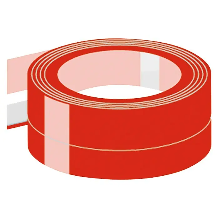 Ottofond Wannenfugenband - 3,3 m x 7,5 cm, Rot - Rolle rotes Doppelseitiges Klebeband für vielseitige Anwendungen, ideal zum Basteln, Kleben und Montieren im Haushalt und Büro.