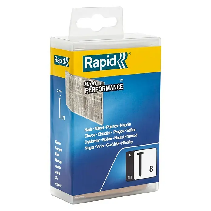 Rapid Nagel Typ 8 - Länge: 40 mm, 2.800 Stk. - Rapid High Performance T-Klammern 8 mm: Hochwertige Klammern für professionelle Anwendungen.