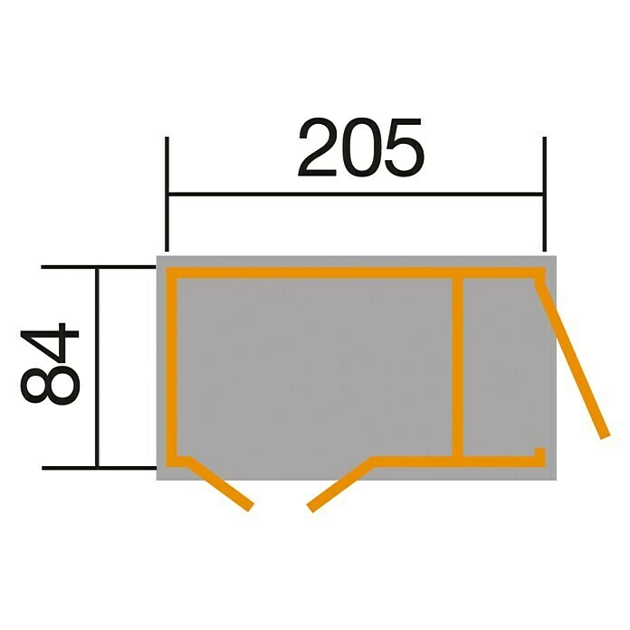 Weka Multibox (2,15 x 0,95 x 1,52 m, Anthrazit)