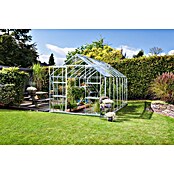 Vitavia Gewächshaus Uranus 11500 (4,45 x 2,57 x 2,46 m, Farbe: Aluminium, Einscheibensicherheitsglas (ESG), 3 mm)