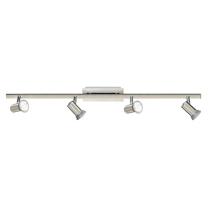 Tween Light Rotello LED-Deckenstrahler - L x B: 780 x 70 mm, Nickel-Matt - Moderne Deckenleuchte mit vier verstellbaren Strahlern in Chromoptik für eine flexible Beleuchtung im Raum.