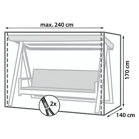 Sunfun  Hollywoodschaukel-Schutzhülle