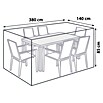 Sunfun Sitzgruppen-Schutzhülle (L x B: 380 x 140 cm, Polyester)