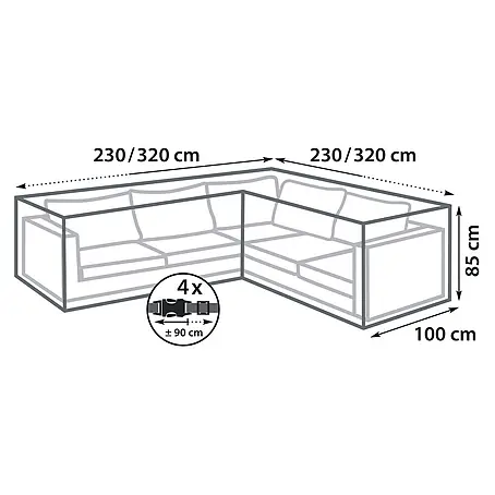 Sunfun  Funda protectora para conjunto de jardín