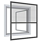 Windhager Insektenschutzfenster Expert Plisseefenster (B x H: 100 x 120 cm, Anthrazit, Schnellmontagefedern)