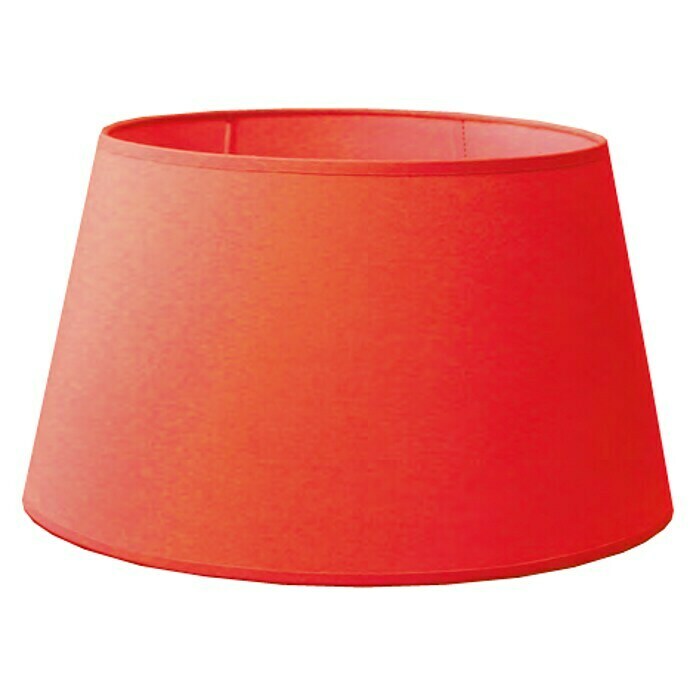 Idp Lampshades Pantalla de lámpara Redonda baja (Ø x Al: 30 x 20 cm, Teja, Algodón, Cónica)
