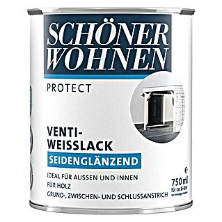 SCHÖNER WOHNEN-Farbe Protect Venti-Weißlack (750 ml, Seidenglänzend)