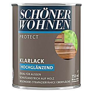 SCHÖNER WOHNEN-Farbe Protect Klarlack (Farblos, 750 ml, Hochglänzend)