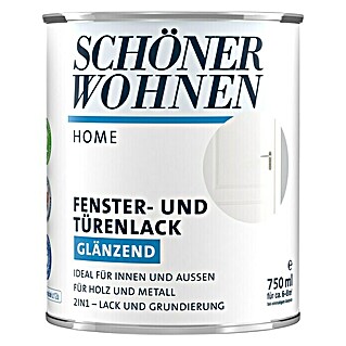 SCHÖNER WOHNEN-Farbe Home Fenster- & Türenlack (Reinweiß, 750 ml, Glänzend)