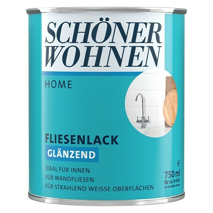 Schöner Wohnen DurAcryl Fliesenlack   (Weiß, 750 ml, Glänzend)