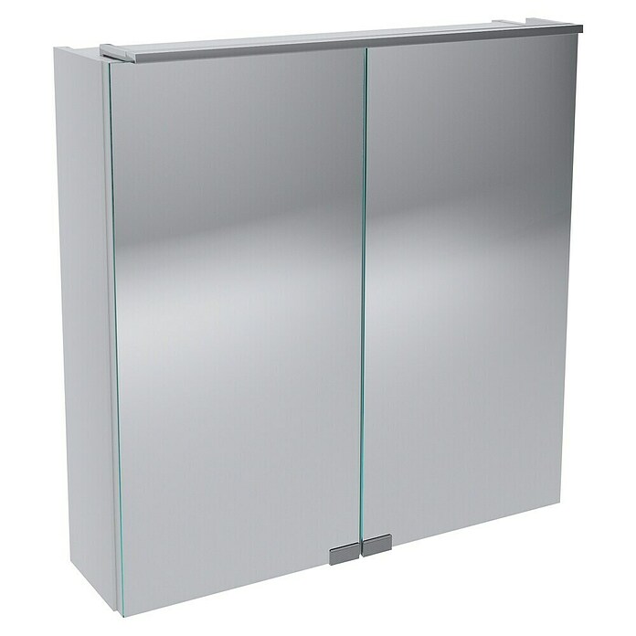 Camargue Stella LED-Spiegelschrank (B x H: 60 x 68 cm, Mit Beleuchtung, Spanplatte, Weiß)
