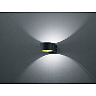 Trio Leuchten LED-Wandleuchte Lacapo (4,5 W, L x B x H: 15 x 10,5 x 6 cm, Schwarz, Schwarz, Gold, Warmweiß)