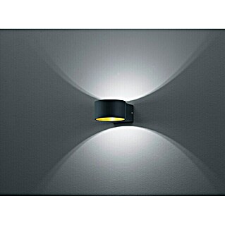 Reality Leuchten LED-Wandleuchte Lacapo (4,5 W, Schwarz, Schwarz, Warmweiß)