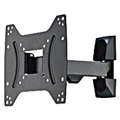 Soporte para televisor (Acero, Negro, Capacidad de carga: 20 kg/balda)