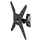 Soporte para televisor (Acero, Negro, Capacidad de carga: 20 kg/balda)