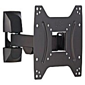 Soporte para televisor (Acero, Negro, Capacidad de carga: 20 kg/balda)