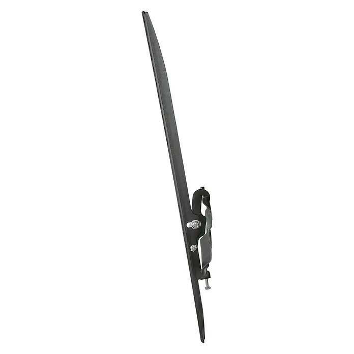 Hama TV-Wandhalterung neigbar - Passend für: Bildschirmdiagonale 32 - 65″, 81 - 165 cm, Belastbarkeit: 35 kg, Wandabstand: 2,8 cm - Seitenansicht einer schwarzen, neigbaren TV-Wandhalterung zur sicheren Befestigung von Fernsehern an der Wand.