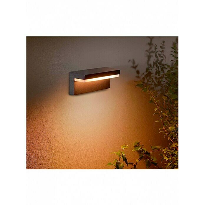 Philips Hue Aplique exterior LED Nyro (1 luz, 13,5 W, Color de luz: RGBW, IP44, Negro)