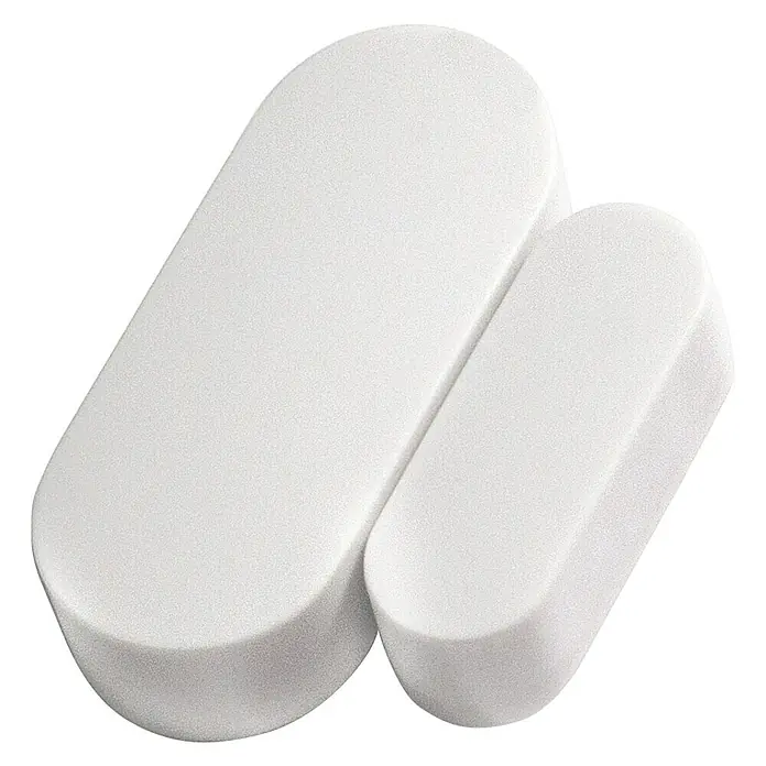 Intertechno Funksender Magnet ITM-200 - 46 x 32 x 12 mm - Ein weißer Tür- und Fenstersensor bestehend aus zwei Teilen. Der Sensor ist minimalistisch gestaltet und fügt sich gut in jede Einrichtung ein.