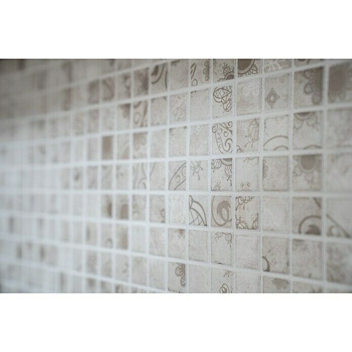 Mozaik pločica Quadrat LACEO LB 106  (29,8 x 29,8 cm, Sive boje, Mat) | BAUHAUS