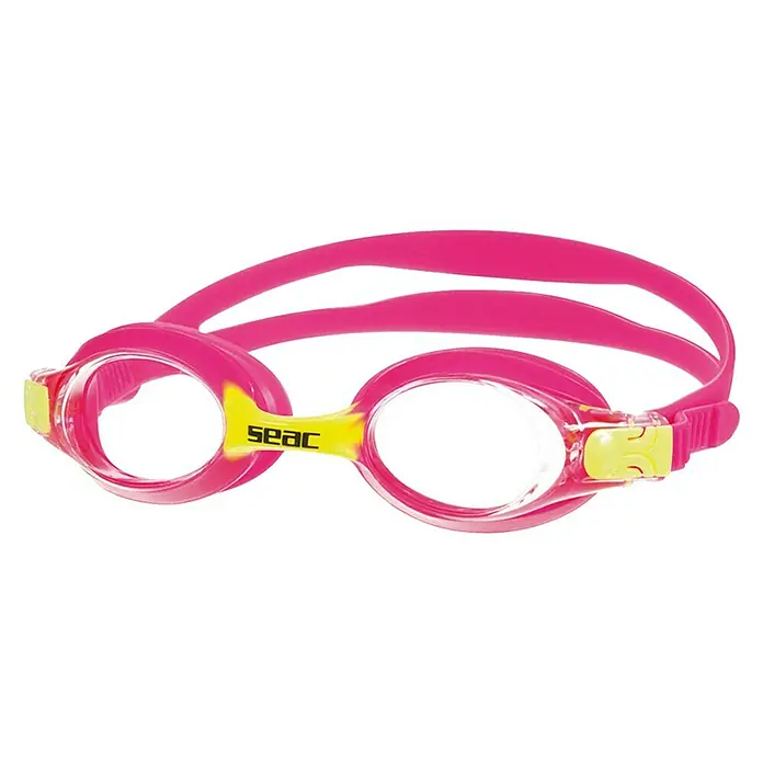 Seac Sub Gafas de natación Bubbles Junior - Rosa, Apto para: Niños - Gafas de natación rosas de la marca SEAC. Las gafas tienen un campo de visión claro y son aptas para niños y adultos.