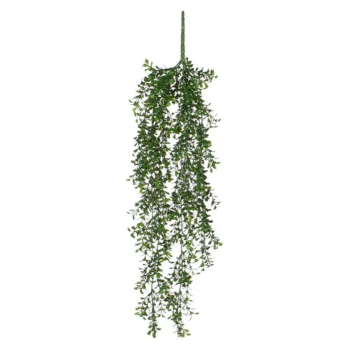 Kunstpflanze Buchsbaum - Höhe: 74 cm, Grün, Kunststoff - Künstliche Hängepflanze mit zarten, grünen Blättern, ideal zur Dekoration von Innenräumen und zur Schaffung einer natürlichen Atmosphäre.