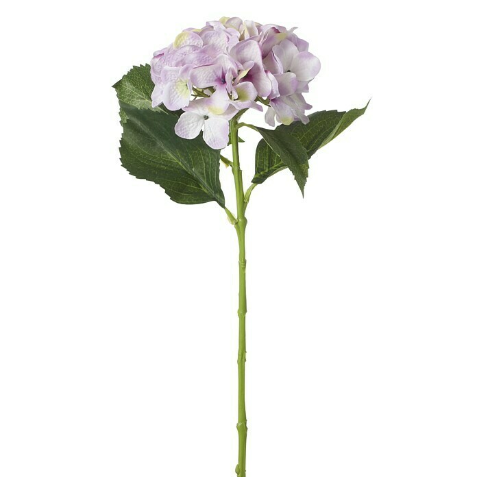 Planta artificial Hortensia (51 cm, Lila, Plástico)