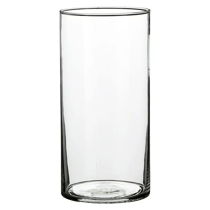 Jarrón Carly - Ø x Al: 12 x 25 cm, Vidrio, Transparente - Jarrón de vidrio transparente de forma cilíndrica. Un diseño sencillo perfecto para arreglos florales o como elemento decorativo en una habitación.