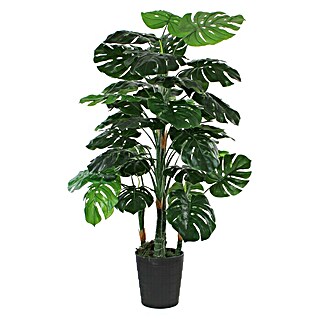 Planta artificial Monstera (Altura: 140 cm, Verde, Plástico)