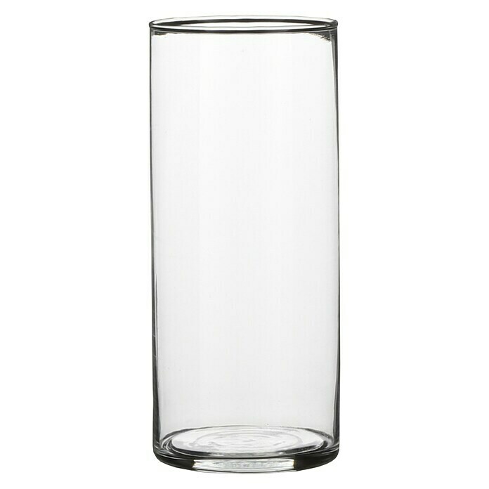 Jarrón de vidrio redondo Carly (Ø x Al: 9 x 9 cm, Transparente)