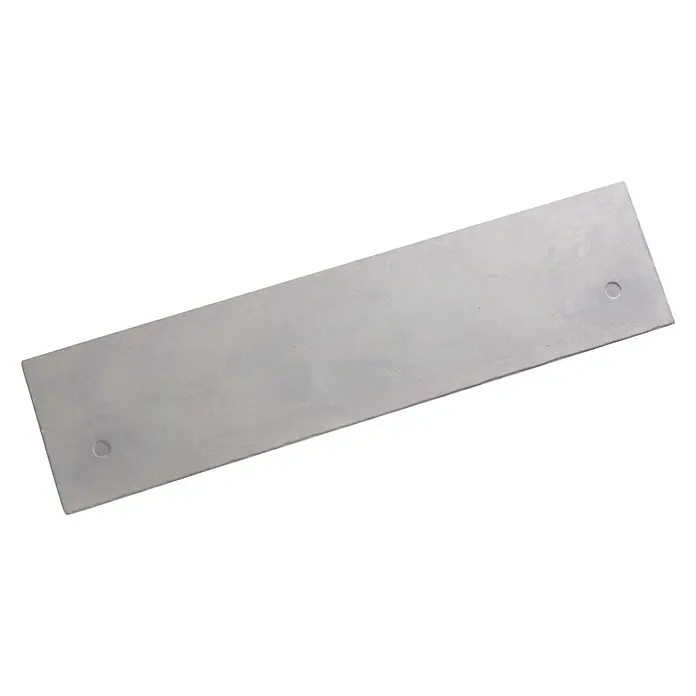 Panel de pared Concrete - 120 x 30 cm - Losa rectangular de hormigón con agujeros en ambos extremos, ideal para proyectos de construcción o como elemento decorativo.