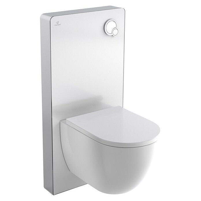 Camargue Sanitarni modul za stenski WC  (Dve splakovalni količini, 10,8 x 48,3 x 100 cm, Steklene obloge, Bele barve) | 4056 - Spülkästen/ VWI/ Montageelemente UP | DCDB - Spülkästen und Zubehör | DCD - Sanitärinstallation | DC - Sanitärinstallation | D - Sanitär | BAUHAUS
