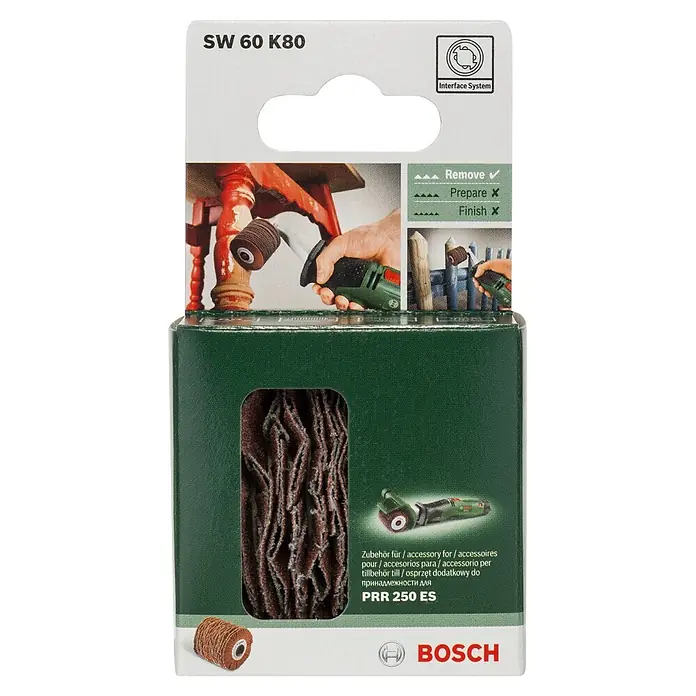 Bosch Schleifrolle flexibel - Körnung: 80, Breite: 60 mm - Vorderansicht