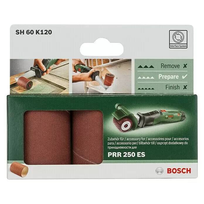 Bosch Schleifhülsen-Set - Körnung: 120, Breite: 60 mm, 3 Stk.