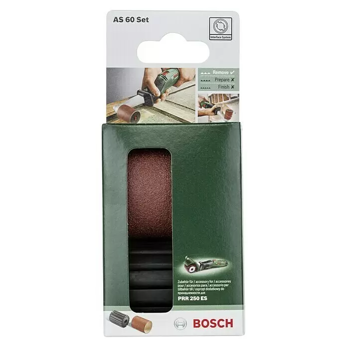 Bosch Aufnahmeschaft & Schleifhülse - Körnung: 80, Breite: 60 mm