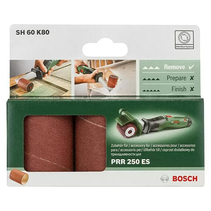 Bosch Schleifhülsen-Set - Körnung: 80, Breite: 60 mm, 3 Stk.
