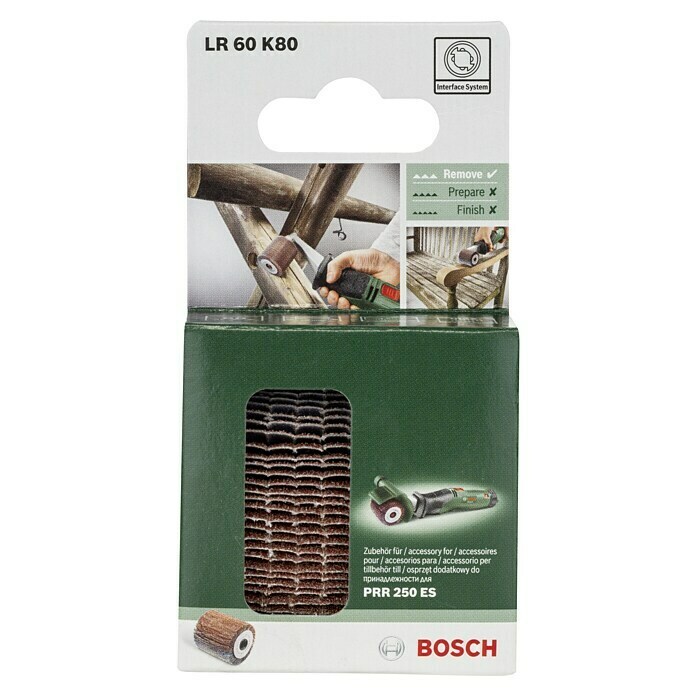 Bosch Rodillo de lija multihoja (Grano: 80, Ancho: 60 mm)
