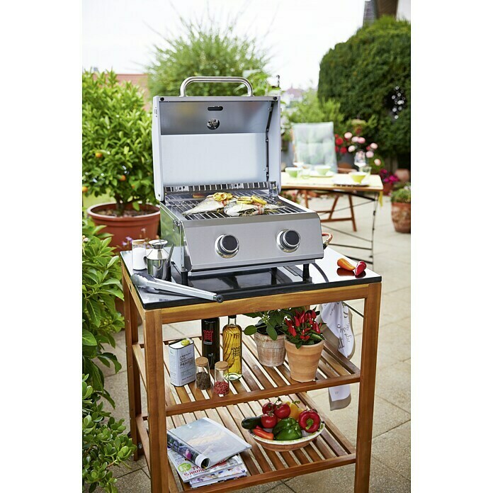 Grillstar Gasgrill Atlanta 200 TAnzahl Brenner: 2, Hauptgrillfläche: 40 x 33 cm, 4,4 kW Unknown