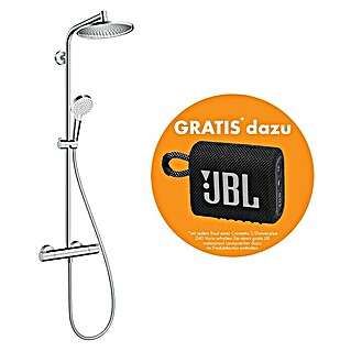 Hansgrohe Crometta Duschsystem Showerpipe S 240 Vario (Mit Thermostatarmatur, Lochabstand: 103,4 cm, Anzahl Strahlarten: 1 Stk., Chrom)