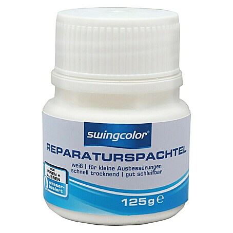 swingcolor Reparaturspachtel (125 g, Weiß, Schnelltrocknend)